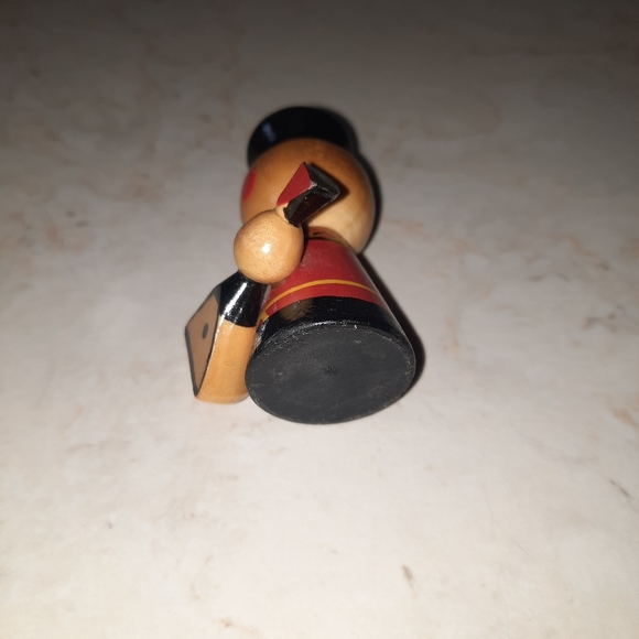 Vintage Musician Figurine Miniature Wood Trinket - Picture 6 of 9